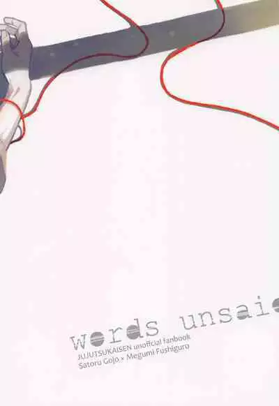 words unsaid
