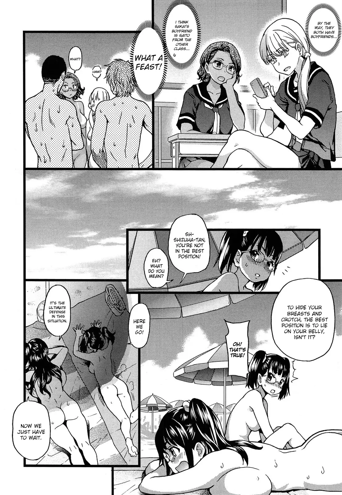 Nudist Beach ni Syuugaku Ryokoude!! Ch. 1-9