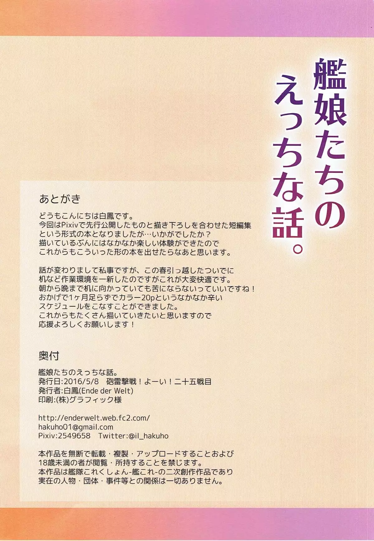 Kanmusu-tachi no Ecchi na Hanashi.