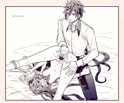 Zhongli x Hu Tao love story hentai doujinshi
