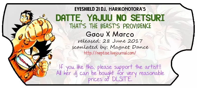 Datte, Yajuu no Setsuri | That's the Beast's Providence {Neptise}