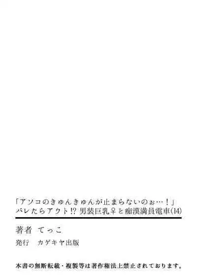 "Asoko no Kyunkyun ga Tomaranai noo...!" Baretara Out!? Dansou Kyonyuu ♀ to Chikan Manin Densha 14