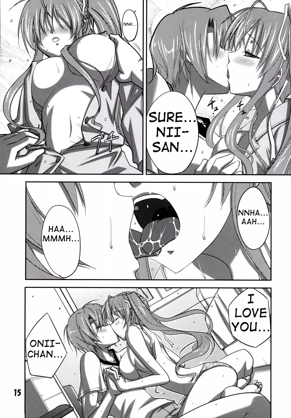 She turned red, and...