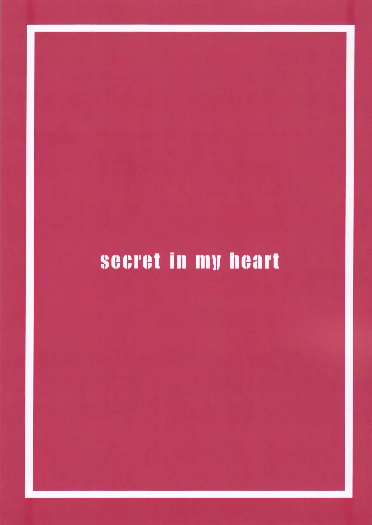secret in my heart