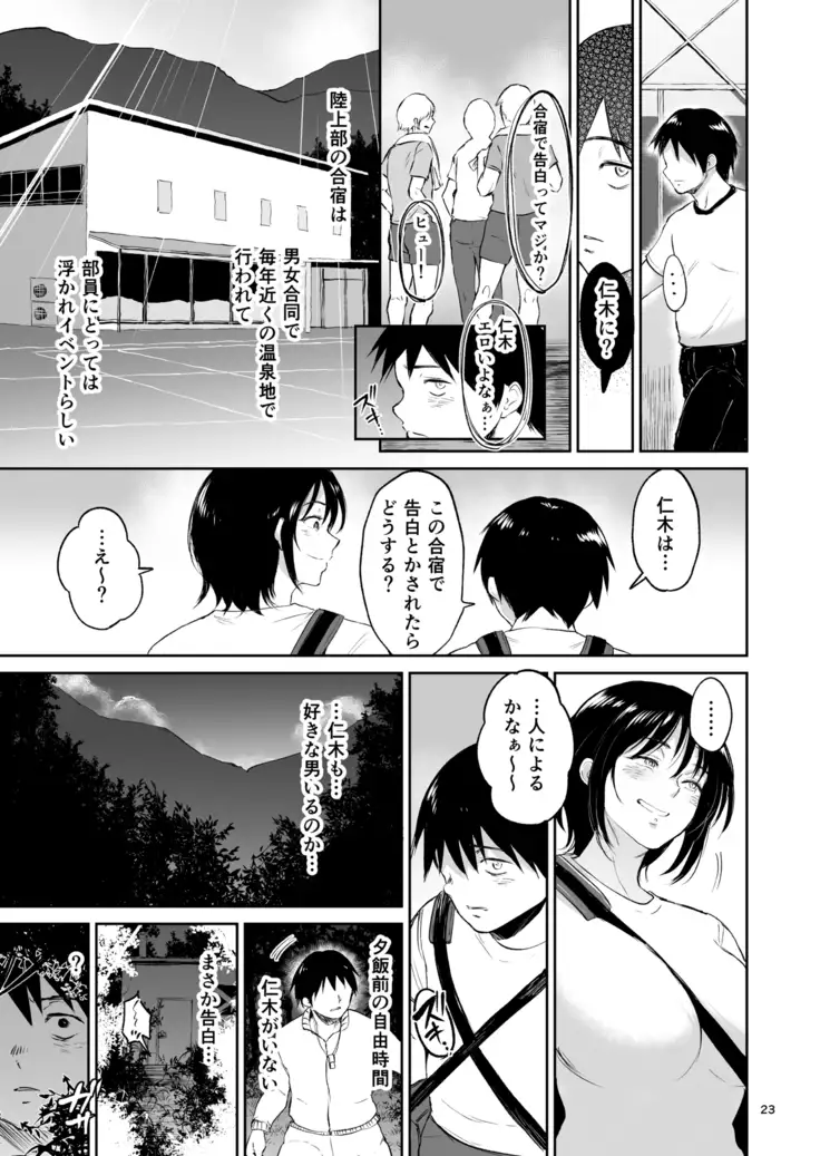 Minkan Gasshuku Rikujou Joshi Niki Minori to Hitome o Nusunde...