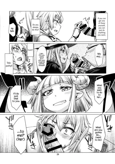 Succubus Molesting a Knight with Her Cock {Hennojin}