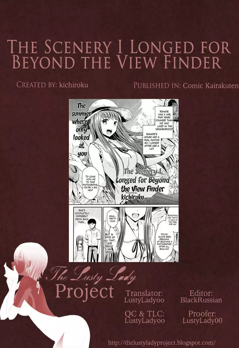 The Scenery I Longed for Beyond the View Finder