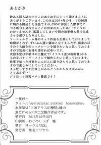 (Shuuki Reitaisai 2) [FSS (Shena Excel)] Aphrodisiac Pickled Homunculus (Touhou Project)